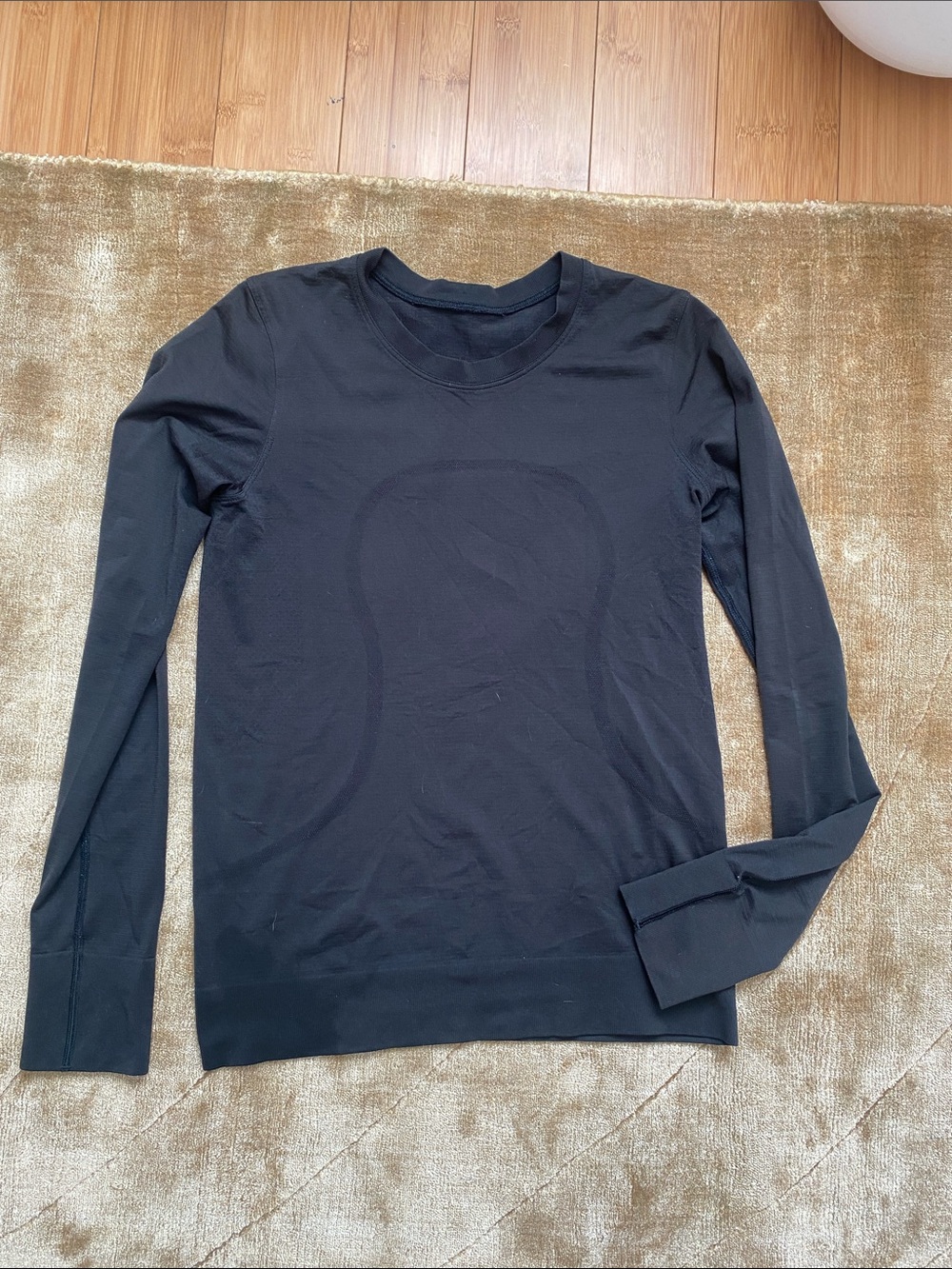 Lululemon Black Long Sleeve workout Top
